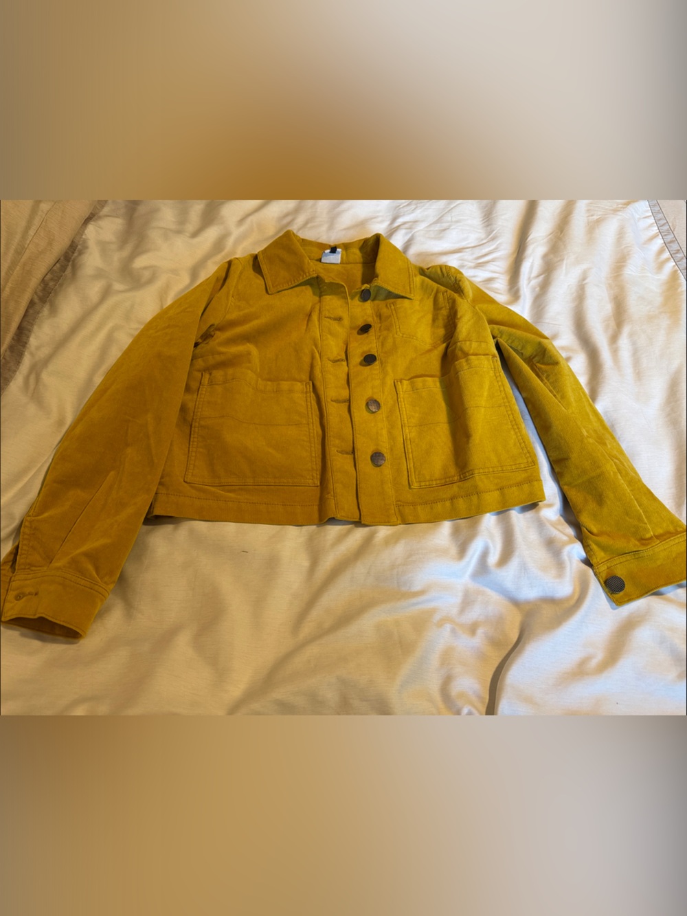 CAbi Mustard Yellow Corduroy Jacket